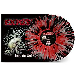 The Exploited Vinyl Fuck The System(clear Red Black Splatter)