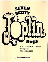 Scott Joplin Notenblätter 7 Scott Joplin Rags for 2 flutes
