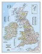 (Land)Karte National Geographic Britain and Ireland Wall Map - Classic (23.5 X 30.25 In) von National Geographic Maps