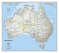 Carte (de géographie) National Geographic Australia Wall Map - Classic (30.25 X 27 In) de National Geographic Maps