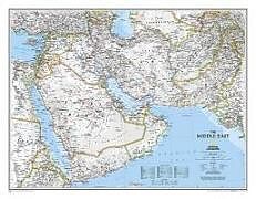 Carte (de géographie) National Geographic Middle East Wall Map - Classic (30.25 X 23.5 In) de National Geographic Maps