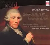 Hartmut/KCPE Bach Haenchen CD Sinfonien Nr.60/94/103