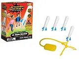 Stomp Rocket 365044 - Stomp Rocket Jr. Glow, mit Startrampe und 4 Schaumstoffraketen mit Glow in the Dark-Effekt Spiel