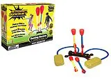 Stomp Rocket 365016 - Stomp Rocket Dueling, Raketen-Wettkampf mit Doppelstartrampe und 4 Raketen Spiel