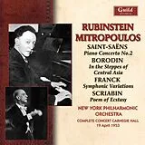 Rubinstein/Mitropoulos/New Yor CD Rubinstein Carnegie Hall 1953