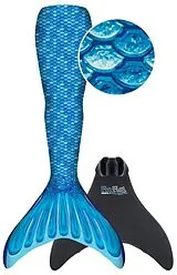 Fin Fun Meerjungfrau Mermaidens Blau S/M Spiel