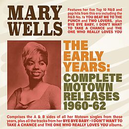 Mary Wells CD Early Years: Complete Motown Releases 1960-62