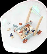 Lauflernhilfe mit Holzbauklötzen 27 Teile Spiel