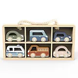 Holzauto-Set 6 Teile Spiel