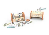 Werkbank und Werkzeugkasten 2in1 Spiel