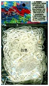 Rainbow Loom® Gummibänder Weiß Spiel