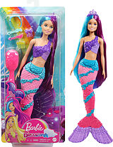Barbie Dreamtopia Regenbogenzauber Meerjungfrau Puppe mit langem Haar Spiel