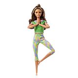 Barbie Made to Move Puppe (brünett) im grünen Yoga Outfit Spiel