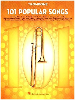 Fester Einband 101 Popular Songs -For Trombone- von 