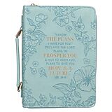 Article non livre Bible Cover Lg Teal Floral I Know the Plans Jer. 29:11 von 