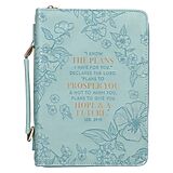 Article non livre Bible Cover Lg Teal Floral I Know the Plans Jer. 29:11 de 