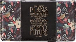 Article non livre Hope and a Future Midnight Botanical Faux Leather Checkbook Wallet de 