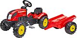 Tret-Traktor mit Hänger rot 2-5 J. Spiel