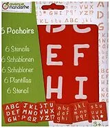 Mal-Schablonen 6er-Set Alphabet Spiel