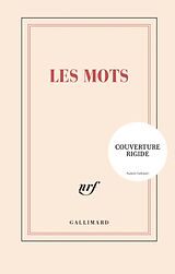 Couverture cartonnée Les mots: carnet rigide ligné de 