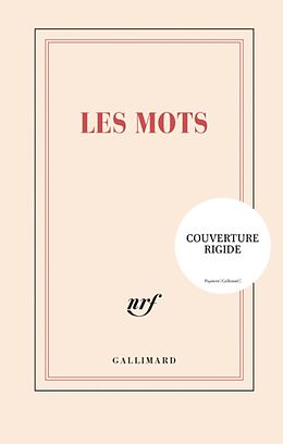 Couverture cartonnée Les mots: carnet rigide ligné de 