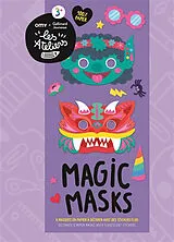 Broschiert Magic masks : 6 masques en papier à décorer avec des stickers fluo. Magic masks : decorate 6 paper masks with fluores... von 