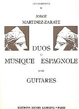  Notenblätter Duos de musique espagnole