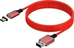 KONIX - Mythics Premium Magnetic Cable 3m - red [XSX] als Xbox Series X-Spiel