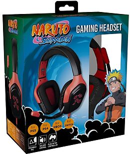 KONIX - Naruto Gaming Headset - Akatsuki black/red comme un jeu PlayStation 4, PlayStation 5,