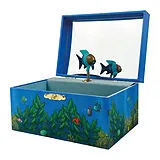 TROUSSELIER - Schmuckkästchen mit Musik, Regenbogenfisch, nachtleuchtend Spiel