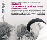 Poemes CD Maurice Careme - 78 Enregistrements Histo