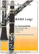 Luigi Bassi Notenblätter La sonnambula pour 2 clarinettes (EbB)