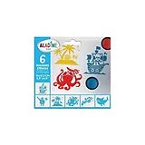 Aladine 3081393 - Schablonen Piraten Spiel