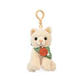 Schlüsselanhänger Katze beige, 13cm Spiel