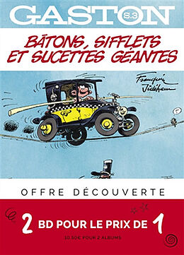 Broché Gaston hors-série : bi-pack T2 + T1 (offert) de André Franquin, Jidéhem