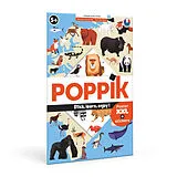 POPPIK Sticker Lernposter Tiere der Welt Spiel