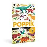 POPPIK Sticker Lernposter Dinosaurier Spiel