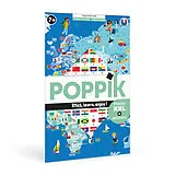 POPPIK Sticker Lernposter Flaggen der Welt Spiel