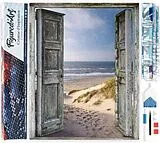 Figured'Art DP-768 - Diamond Painting, Tor zum Strand, 5D Bild (40x50cm) mit eckigen Steinen, DIY Bastelset Spiel