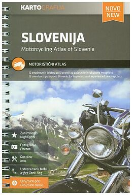 Kartonierter Einband Slovenija Motoristicni Atlas. Motorcycling Atlas of Slovenia von 