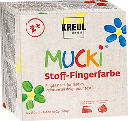MUCKI Stoff-Fingerfarbe 4er Set 150 ml Spiel