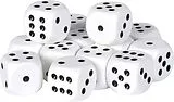 15 weiße Kunststoffwürfel (Spiel-Zubehör) Spiel