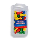 24 bunte Halmakegel aus Holz (Spiel-Zubehör) Spiel