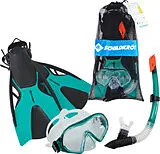 Schildkröt 940002 - Fun Sports, Schnorchelset Cayman (Taucherbrille/Schnorchel/Flossen), verstellbar, Größe 37-42 S/M, 3-teilig Spiel