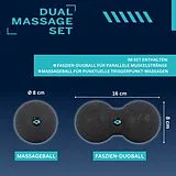 Schildkröt 960134 - Dual Massage Set, 2-teilig, Faszienball & Peanut Ball, Selbstmassage Spiel