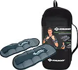 Schildkröt 960202 - Gewichtsmanschetten Arm-Bein mit Tragetasche, 1,0 kg Set, anthrazit, Heim-Fitnessgerät Spiel