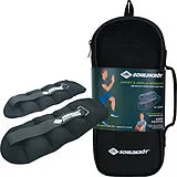 Schildkröt 960203 - Gewichtsmanschetten Arm-Bein mit Tragetasche, 2,0 kg Set, schwarz, Heim-Fitnessgerät Spiel
