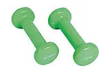 Schildkröt 960204 - Vinyl-Hanteln, 0,5 kg Set, limegreen, Heim-Fitnessgerät Spiel