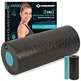 Schildkröt 960237 - Massagerolle 2in1, 2-teilig, Kunststoff, Faszienrolle, Selbstmassageset Spiel