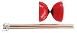Donic-Schildkröt 695071 - Diabolo 10 cm, Metallnabe, 2 Holstäbe inkl. Schnur und Anleitung Spiel